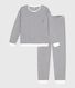 Women's stripy cotton terry pyjamas