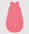 Babies' Starry Cotton Sleeping Bag PEACHY pink/MARSHMALLOW white