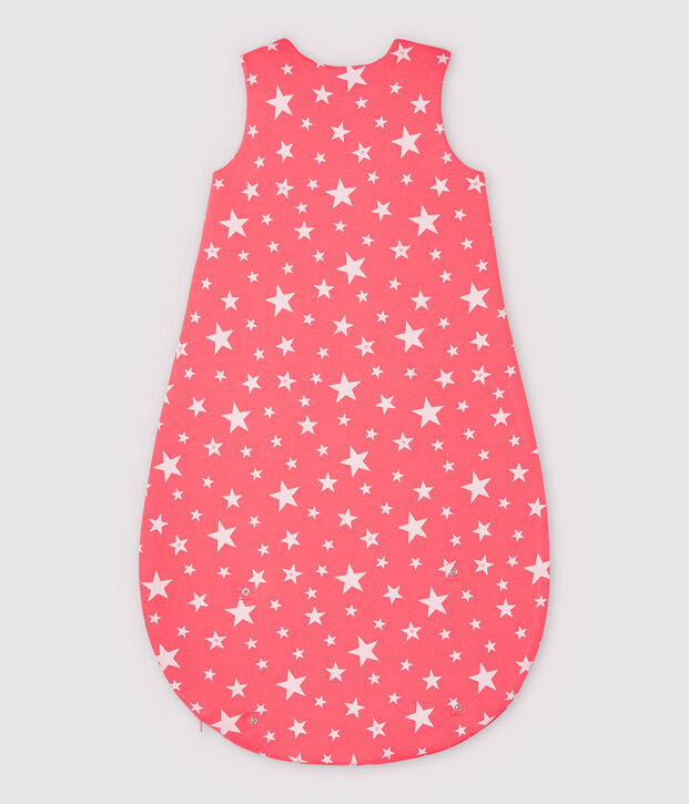 Babies' Starry Cotton Sleeping Bag orange/white