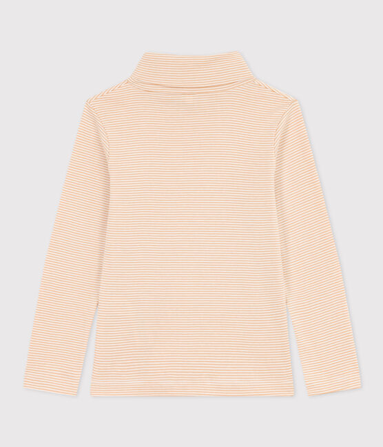 Children's Unisex Stripy Cotton Polo Neck TOURONE /MARSHMALLOW