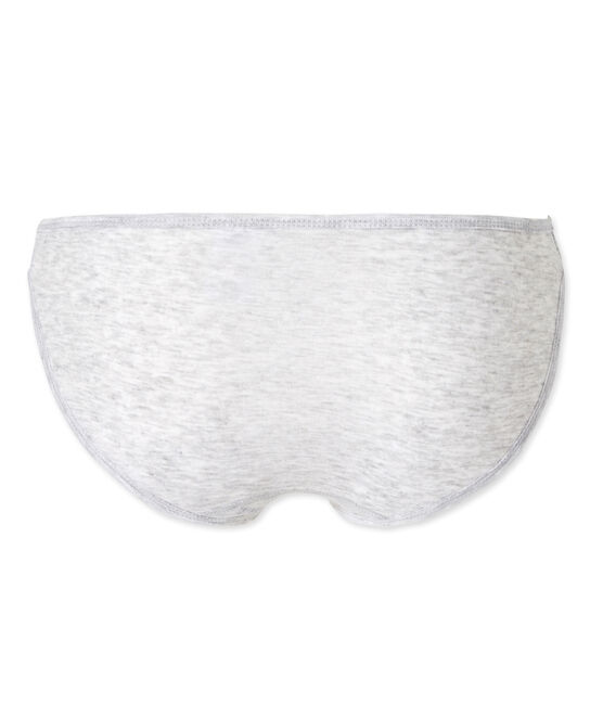 Women's light cotton briefs POUSSIERE CHINE grey
