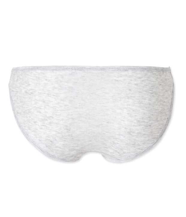Women's light cotton briefs grey