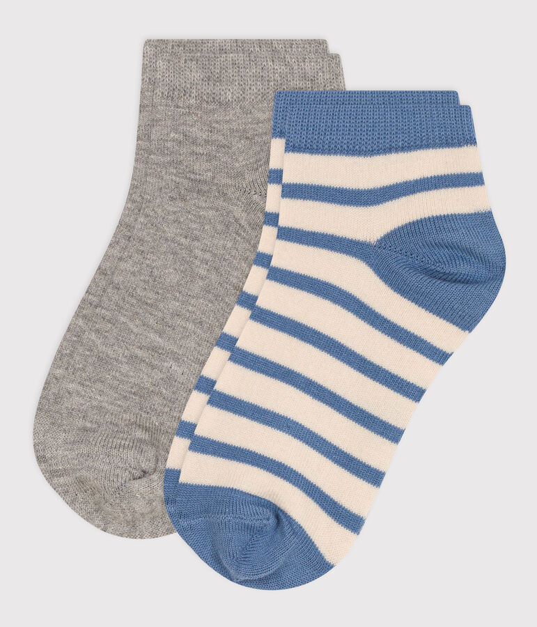 Children's Stripy Cotton Socks - 2-Pack multicolor