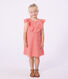 Children's short-sleeved heart-patterned cotton dress