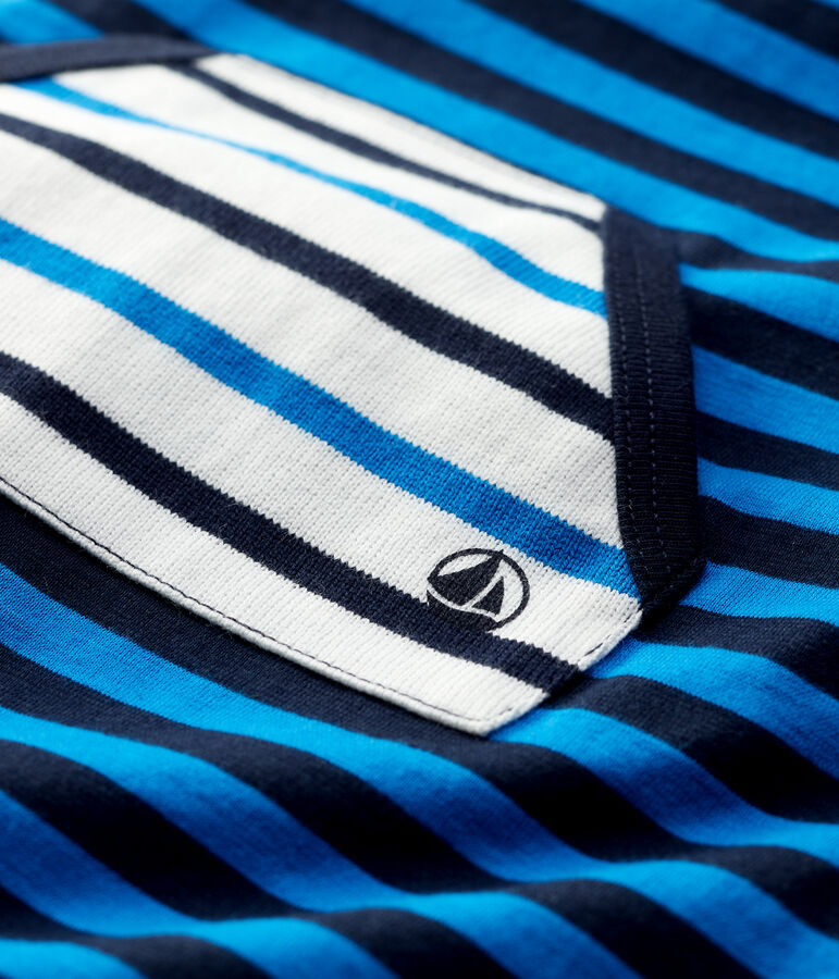 Babies' Cotton Playsuit blue/blue