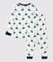 Boys' Knight Print Cotton Pyjamas MARSHMALLOW white/MULTICO white