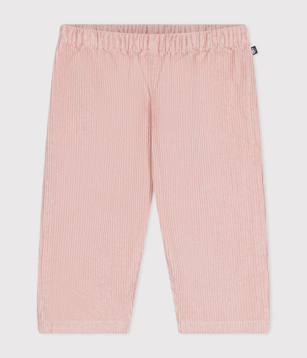 Babies' corduroy trousers pink