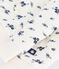 Babies' floral-print cotton cardigan MILK blue/SOIR