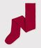 Openwork cotton tights with hearts red