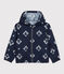 Children's Unisex Recycled Fabric Windcheater MEDIEVAL blue/MARSHMALLOW white