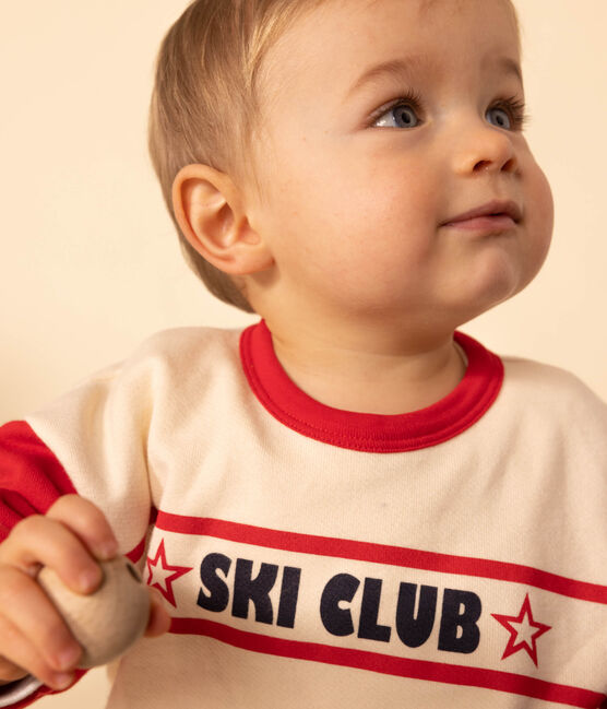 Babies' Patterned Fleece Sweatshirt AVALANCHE /CORIDA