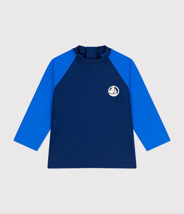 Babies' UV-protect swimming T-shirt blue/blue