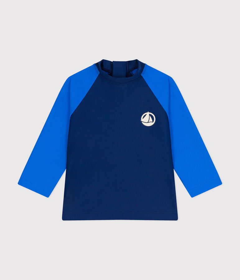 Babies' UV-protect swimming T-shirt blue/blue