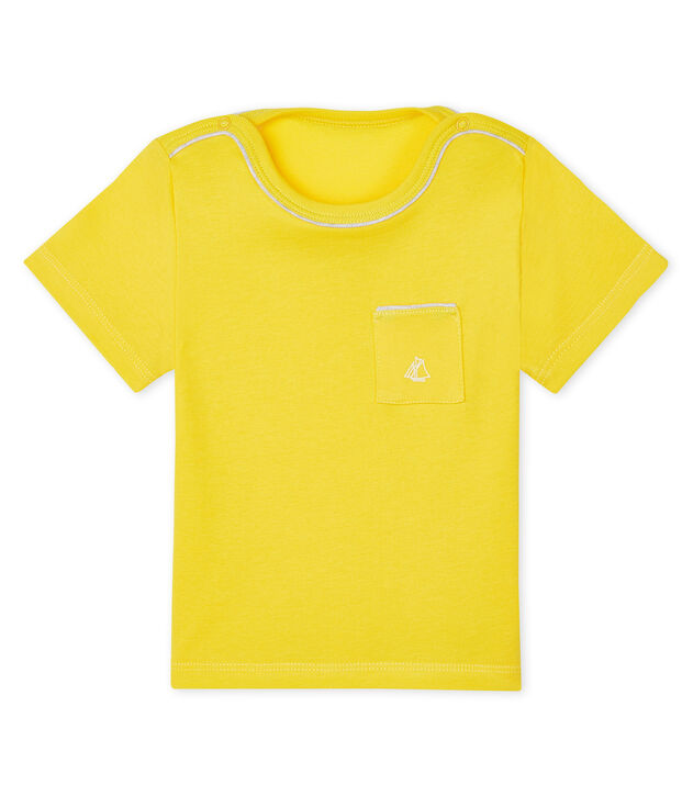 Tee shirt manches courtes b&eacute;b&eacute; gar&ccedil;on yellow