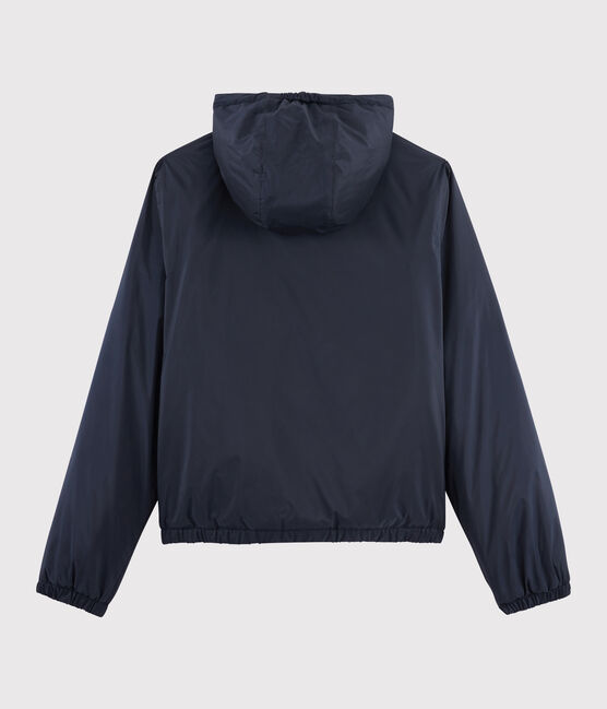 Women's warm windbreaker made from recycled materials SMOKING blue