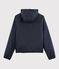 Women's warm windbreaker made from recycled materials SMOKING blue