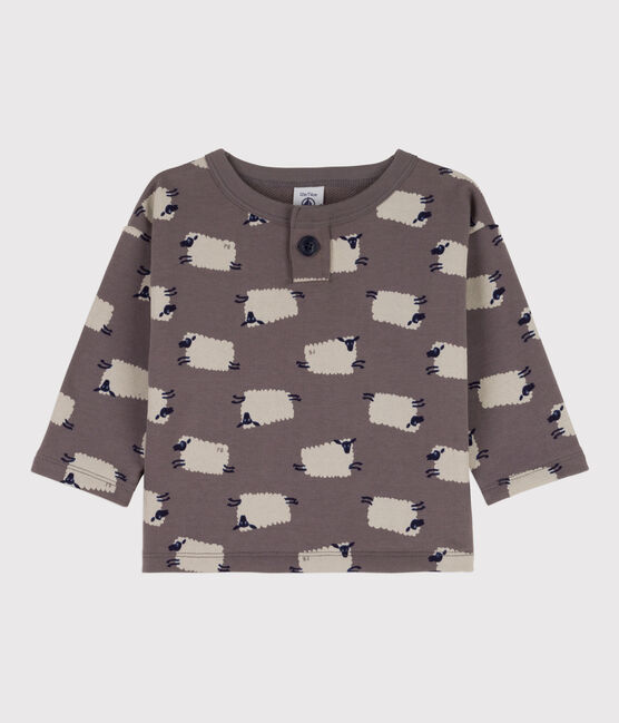 Babies' Sheep Print Fleece Sweatshirt BONGRIS /MULTICO