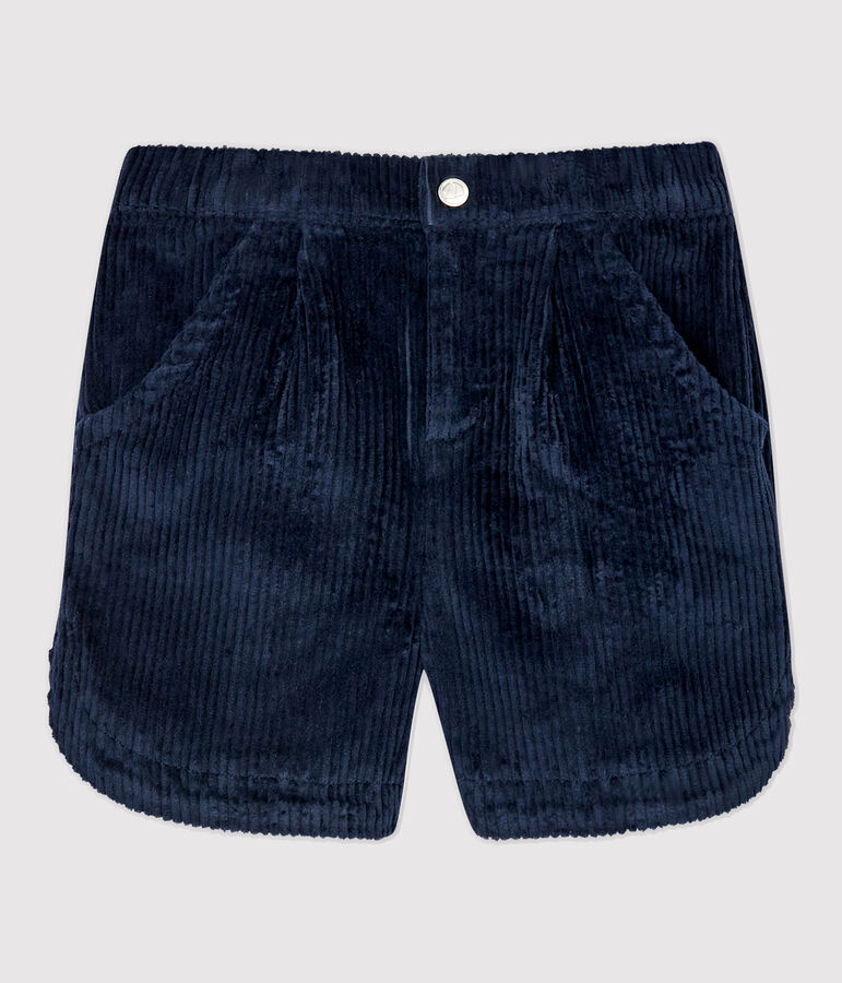 Girls' Corduroy Shorts blue