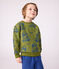 Children's printed cotton sweatshirt CEDAR blue/OLYMPIC