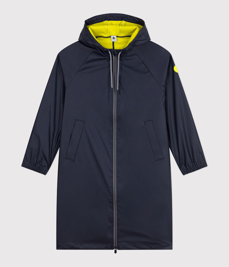 Women's long raincoat in two colours blue