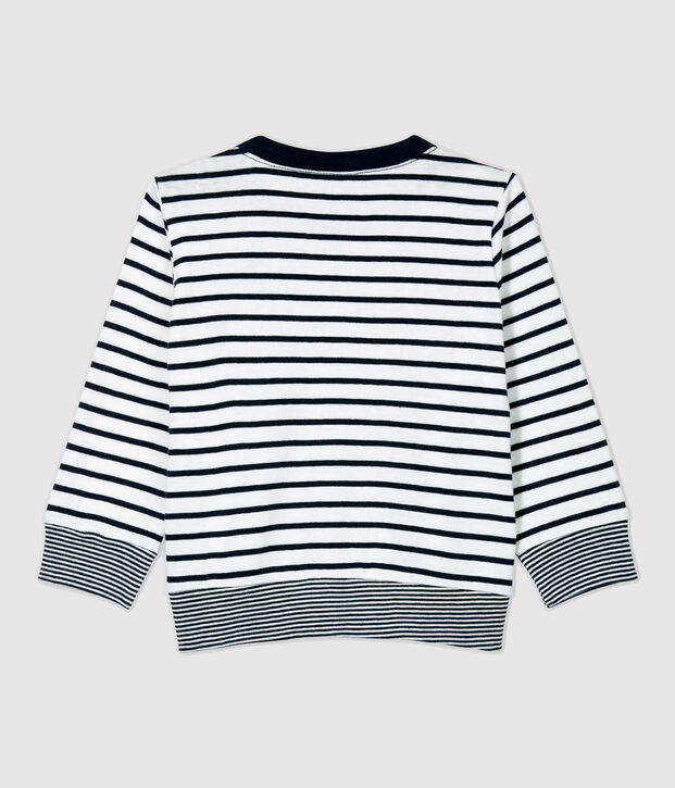 Babies' Cotton T-Shirt white/blue