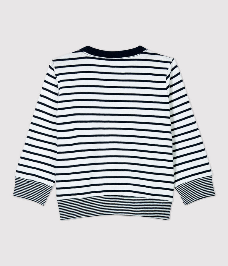 Babies' Cotton T-Shirt white/blue