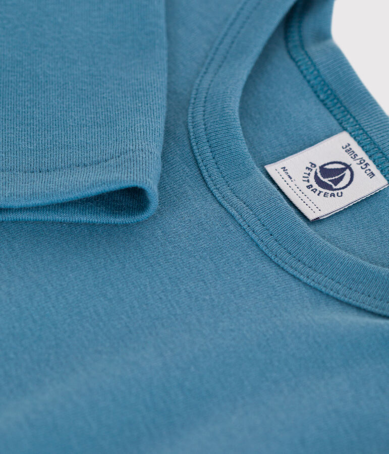 Long-sleeved cotton T-Shirt blue