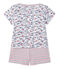 Baby boy's 2-piece shortie pyjamas ECUME white/MULTICO white