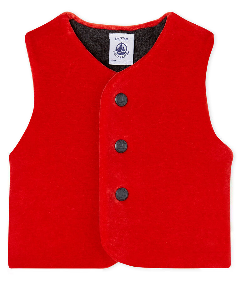 Baby Boys' Sleeveless Jacket red