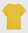 Girls' Short-Sleeved Cotton T-Shirt ORGE yellow
