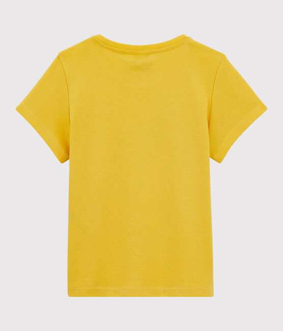 Girls' Short-Sleeved Cotton T-Shirt ORGE yellow