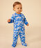 Babies' Zip-up Cotton Pyjamas FUJI /MARSHMALLOW
