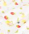 Children's short cotton pyjamas printed with fruit white/multicolor