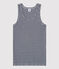 Women's Iconic Cotton Vest SMOKING blue/MARSHMALLOW white