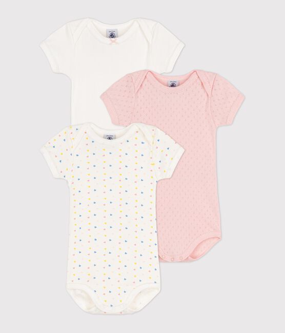 Short-Sleeved Cotton Bodysuits - 3-Pack variante 1