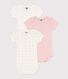 Short-Sleeved Cotton Bodysuits - 3-Pack
