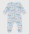 Babies' glow in the dark marine print cotton pyjama suit blue/multicolor