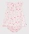 Babies' cotton baby dress with bloomers, printed with flowers pink/multicolor