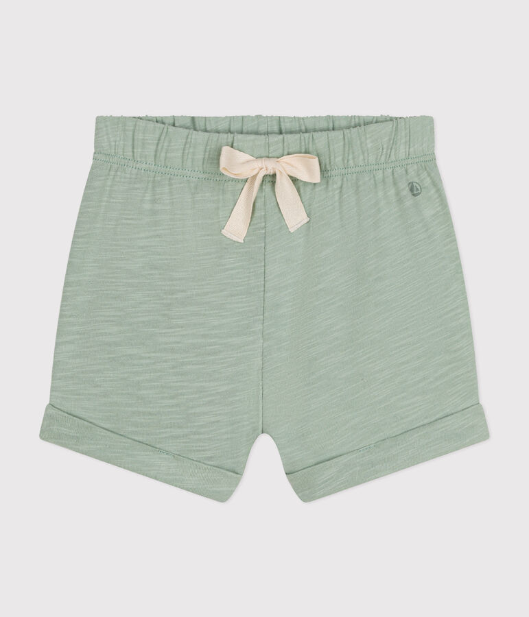 Babies' Lightweight Jersey Shorts HERBIER green