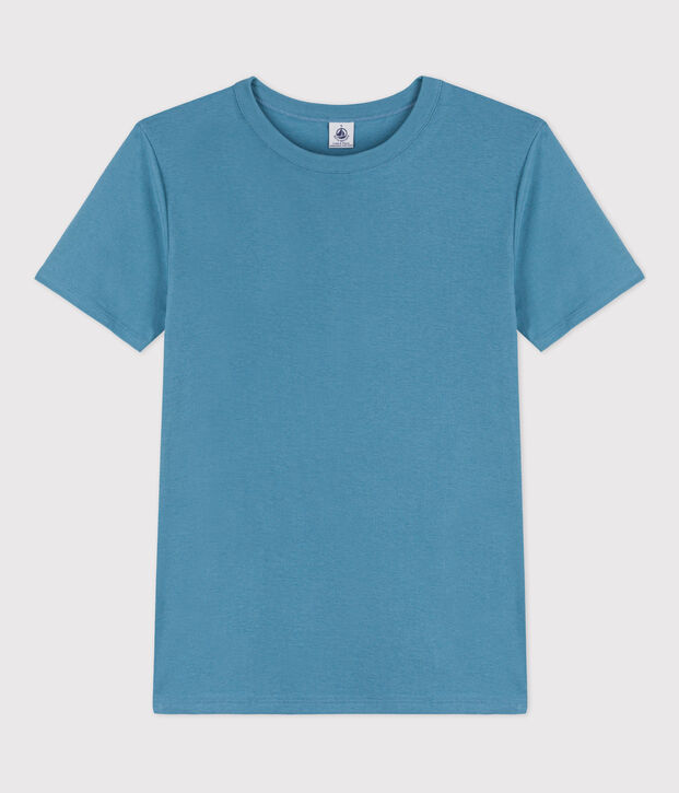 Women's Iconic Cotton Round Neck T-Shirt blue
