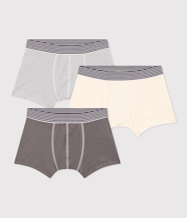 Boys' Cotton Boxer Shorts - 3-Pack multicolor