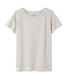 Women's maxi T-shirt in mottled extra-fine tube knit