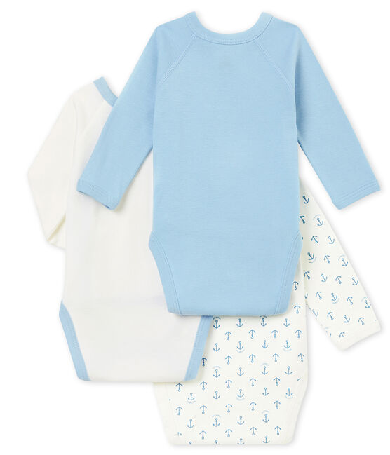 Newborn baby boy's long sleeved body trio variante 1
