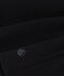 Women's iconic long-sleeved plain rib knit T-shirt BLACK black