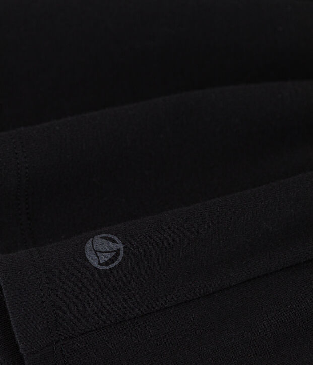 Women's Iconic long-sleeve cotton T-shirt black