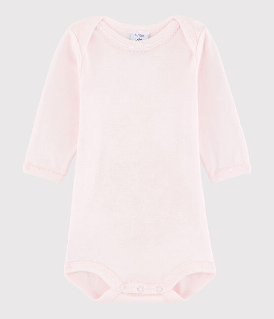Baby Girls' Long-Sleeved Bodysuit VIENNE pink
