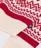 Children's patterned wool and cotton jumper AVALANCHE red/TERKUIT