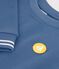 Children's plain cotton sweatshirt blue