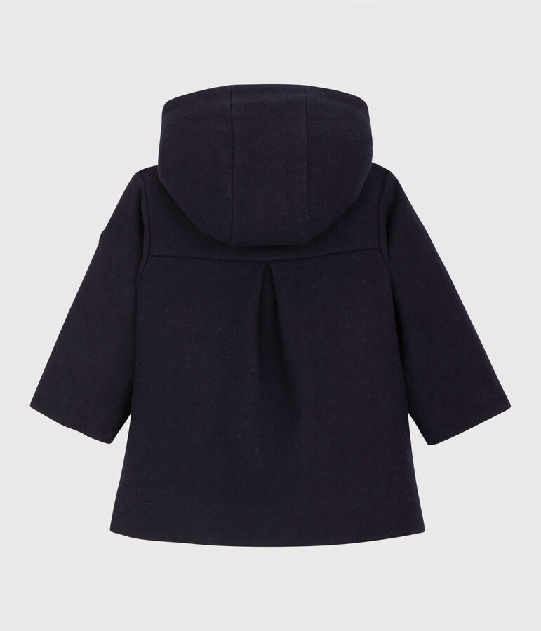 Babies' Wool Pea Coat SMOKING blue