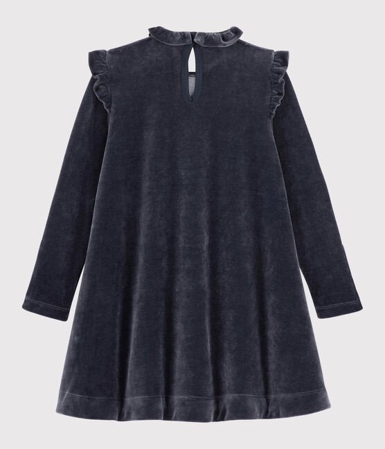 Girl's Long-sleeved Dress SMOKING blue